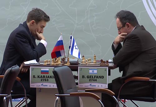 Sergey Karjakin beat Boris Gelfand