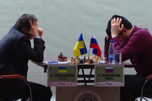 Vassily Ivanchuk against Vladimir Kramnik