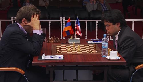 Aronian against Nakamura