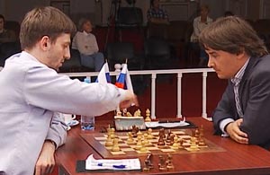 Grischuk against Morozevich from Round 3. Photo © 