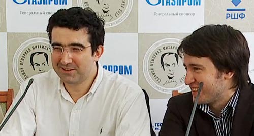 Kramnik and Radjabov in the press conference