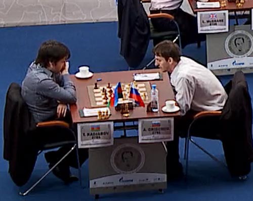 Grischuk playing against Radjabov