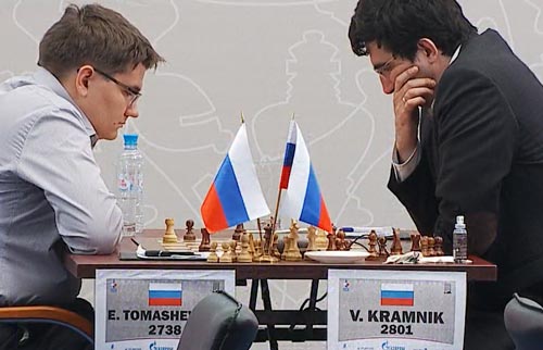 Tomashevsky against Kramnik