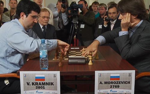 Vladimir Kramnik against Alexander Morozevich.