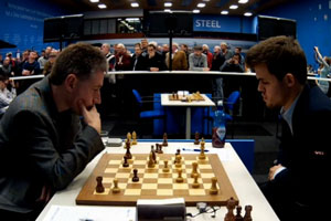 Adams lost to Carlsen in Round 9. Photo © 