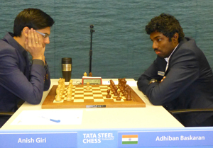 Anish Giri and Maxim Matlakov, Tata Steel Chess Tournament …