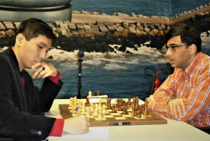 Wesley So beat Viswanathan Anand in a sharp Italian Game. Photo © Michiel Abeln. 