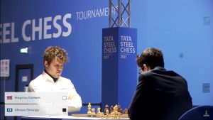 Tata Steel 9: Carlsen, Caruana & Giri all win
