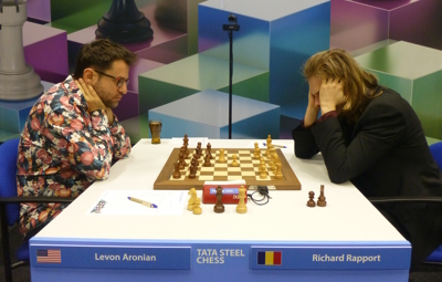 Jergus Pechac VS M Amin Tabatabaei. 2023-tata-steel-chess-challengers ROUND  02 