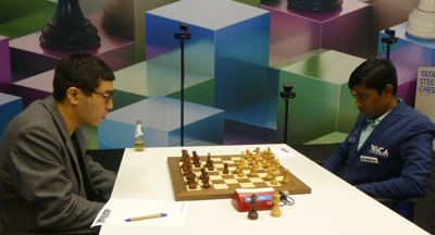 Tata Steel Round 2: Anish Giri vs Dommaraju Gukesh 