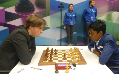 Caruana joins a five way tie for the lead after three rounds of Tata Steel  Chess