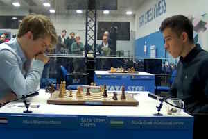 Max Warmerdam lost a second winning position in a row, this time against Abdusattorov. Photo © 