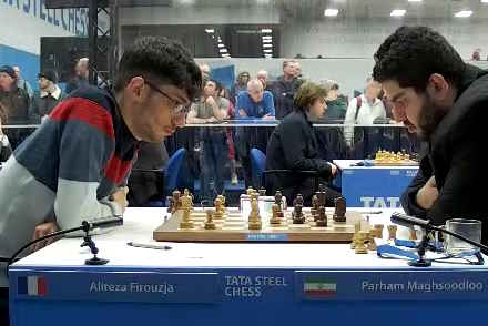 Alireza Firouzja moved to 2/2 after beating Parham Maghsoodloo. Photo © 