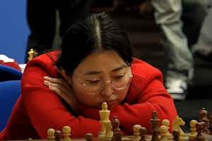 Ju Wenjun beat Alireza Firouzja in Round 5. Photo © 