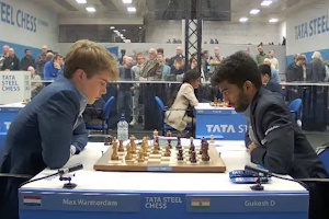 Max Warmerdam couldn't hold the World Champion Gukesh in Round 10. Photo © 