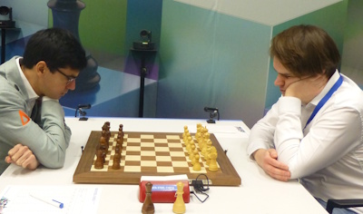 Tata Steel Round 10 Bluebaum-Giri Photo &copy; Michiel Abeln.