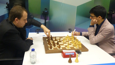 Tata Steel Round 13 Giri-Niemann Photo &copy; Michiel Abeln.