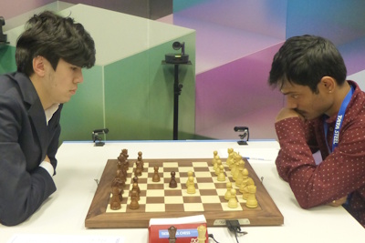 Tata Steel Round 6 Aravindh-Sindarov Photo &copy; Michiel Abeln.