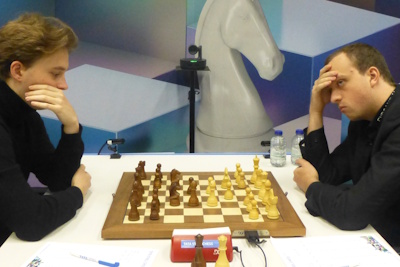 Tata Steel Round 6 Niemann-Keymer Photo &copy; Michiel Abeln.