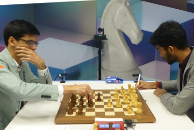 Tata Steel Gukesh-Giri Round 7 Photo &copy; Michiel Abeln.