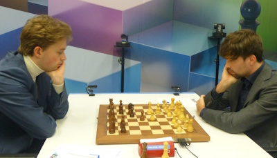 Tata Steel Round 9 Van Foreest-Keymer Photo &copy; Michiel Abeln.