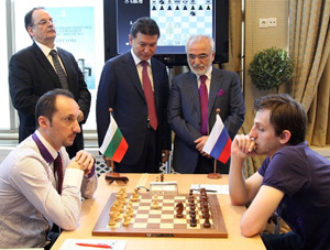 Topalov vs Grischuk in Round 1. Photo © 