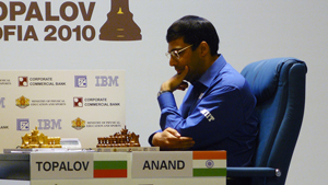 Anand is under the spotlight after the disappointments of the last two games. Photo © 