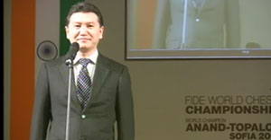 Kirsan Ilyumzhinov at the opening ceremony. 