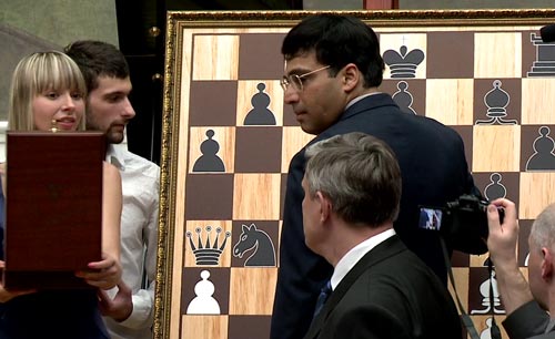 Anand draws white in game 1