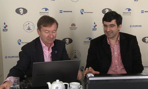 Dirk Jan ten Geuzendam and Vladimir Kramnik in Commentary