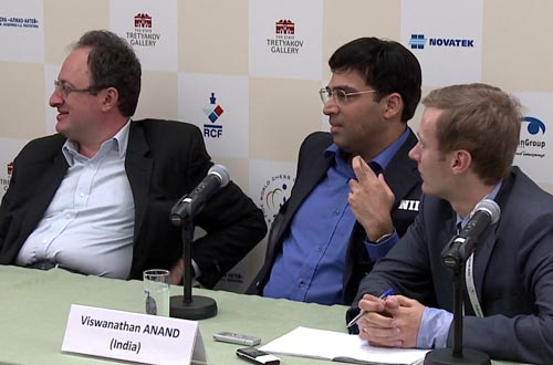 Press Conference with Gelfand and Anand