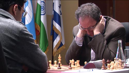 Anand and Gelfand during game 2