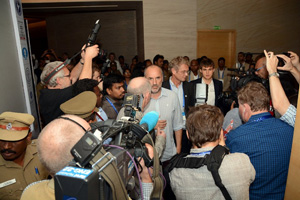 It's a long time since chess enjoyed this kind of press attention. Photo © JM Mahesh.