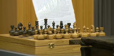 One of Karpov's Chess Set Prizes