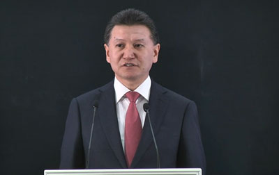 Kirsan Ilyumzhinov says in 2016 the match will be in the USA