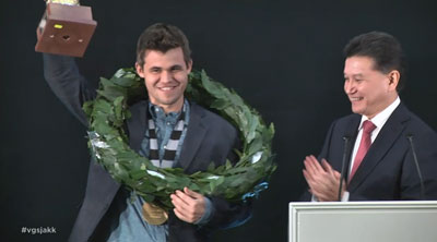 Magnus Carlsen the winner