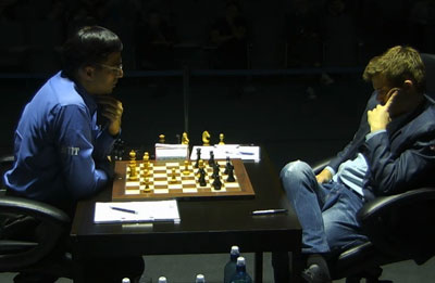 Anand and Carlsen game 1