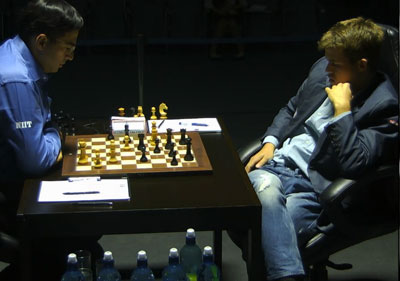 Magnus Carlsen and Anand