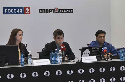 Press conference for game 9