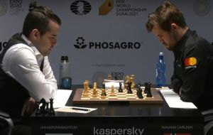 Carlsen earns Game 1 draw with Nepomniachtchi at World Chess