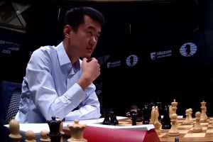 Ding holds a comfortable draw with black in World Championship