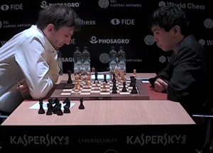 Alexander bounced straight back with a win in round 2 of the Candidates against a struggling Wesley So. Photo © 