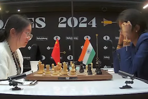 Tan Zhongyi launched a big kingside attack against Rameshbabu Vaishali. Photo © 