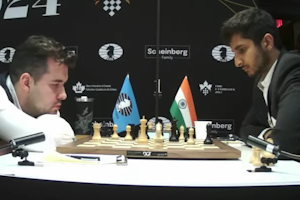 Ian Nepomniachtchi beat Santosh Vidit in Round 4. Photo © 