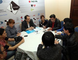 Player attend technical meeting. Photo © 