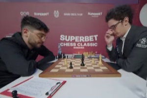 Alireza Firouzja lost to Fabiano Caruana in Round 3.