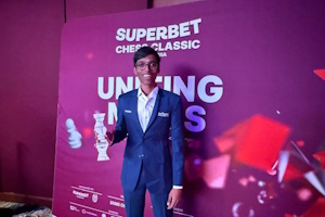 Praggnanandhaa won the Superbet tournament in Bucharest.