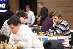 Nikita Vitiugov demonstrated the perils of lack of precision in the Moscow Variation to his opponent Anton Korobov.