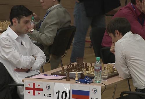 Baadur Jobava against Dmitry Jakovenko