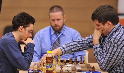 Fabiano Caruana against Peter Svidler